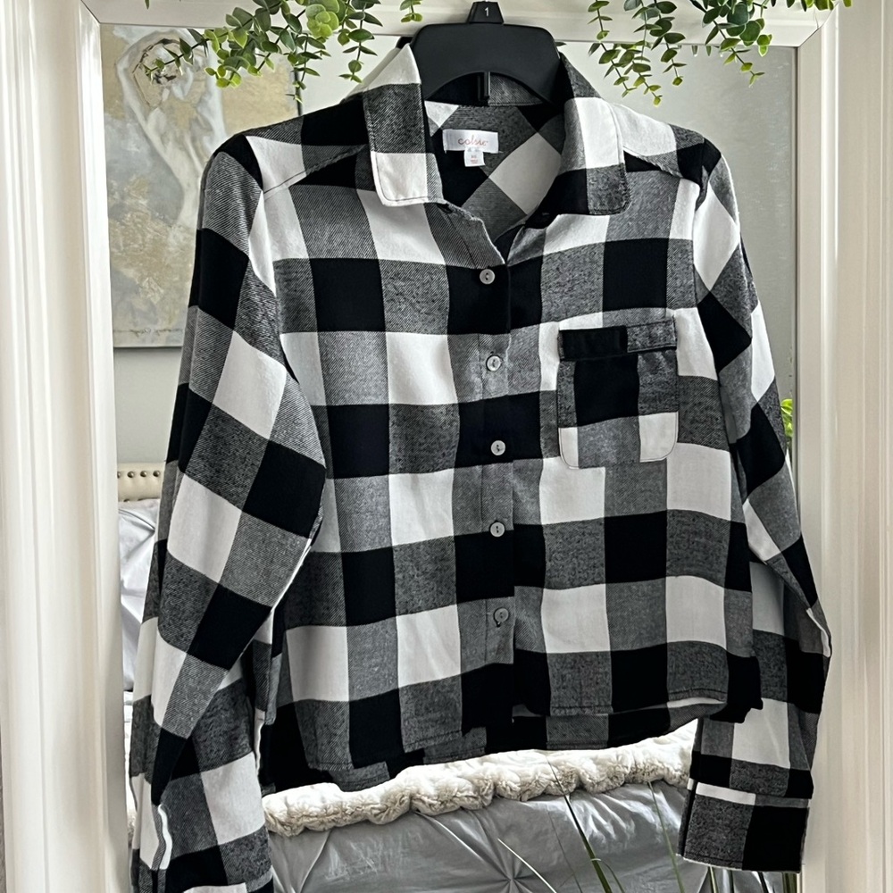 Black and White Checkered Shirt